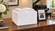 MacKenzie Niche Companion Urn for Ashes - Cultured Onyx - Pearl