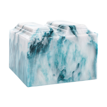 MacKenzie Niche Companion Urn+Vault® for Ashes - Cultured Onyx - Teal