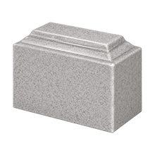 MacKenzie Niche Urn for Ashes - Cultured Granite - Mist Gray