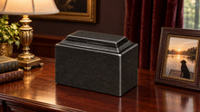 MacKenzie Niche Urn for Ashes - Cultured Granite - Orca Black
