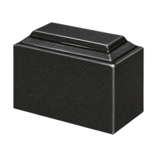 MacKenzie Niche Urn for Ashes - Cultured Granite - Orca Black