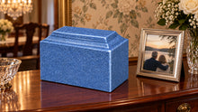 MacKenzie Niche Urn for Ashes - Cultured Granite - Paradise Blue