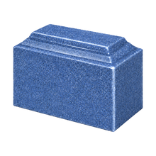 MacKenzie Niche Urn for Ashes - Cultured Granite - Paradise Blue