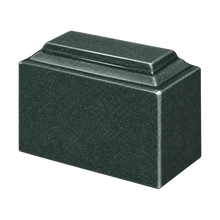 MacKenzie Niche Urn for Ashes - Cultured Granite - Sea Holly Green