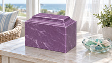 MacKenzie Niche Urn for Ashes - Cultured Marble - Amethyst