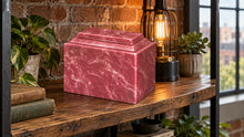 MacKenzie Niche Urn for Ashes - Cultured Marble - Berry