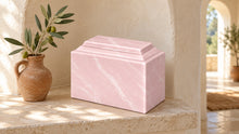MacKenzie Niche Urn for Ashes - Cultured Marble - Pink