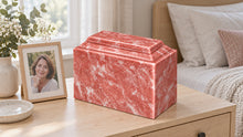 MacKenzie Niche Urn for Ashes - Cultured Marble - Rose