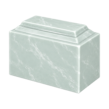 MacKenzie Niche Urn for Ashes - Cultured Marble - Seafoam Green