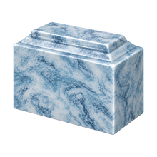 MacKenzie Niche Urn for Ashes - Cultured Marble - Sky Blue
