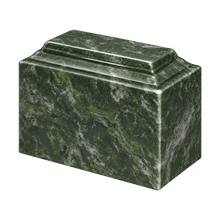 MacKenzie Niche Urn for Ashes - Cultured Marble - Verde