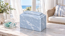 MacKenzie Niche Urn for Ashes - Cultured Marble - Wedgewood