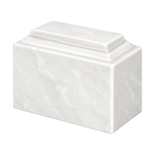 MacKenzie Niche Urn for Ashes - Cultured Marble - White