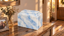 MacKenzie Niche Urn for Ashes - Cultured Onyx - Sapphire