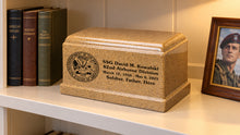 MacKenzie Olympus Urn for Ashes - Cultured Granite - Golden Sand