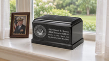 MacKenzie Olympus Urn for Ashes - Cultured Granite - Orca Black