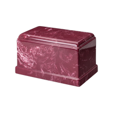 MacKenzie Olympus Urn for Ashes - Cultured Marble - Berry