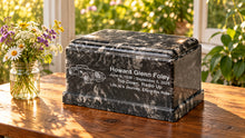 MacKenzie Olympus Urn for Ashes - Cultured Marble - Ebony