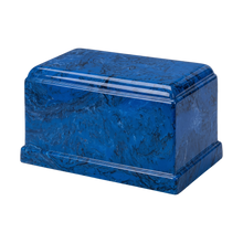 MacKenzie Olympus Urn for Ashes - Cultured Marble - Mystic Blue