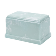 MacKenzie Olympus Urn for Ashes - Cultured Marble - Seafoam Green