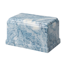 MacKenzie Olympus Urn for Ashes - Cultured Marble - Sky Blue