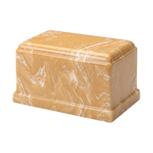 MacKenzie Olympus Urn for Ashes - Cultured Marble - Sunset Orange