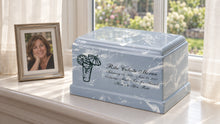 MacKenzie Olympus Urn for Ashes - Cultured Marble - Wedgewood