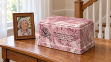 MacKenzie Olympus Urn for Ashes - Cultured Marble - Wild Rose