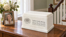 MacKenzie Olympus Urn for Ashes - Cultured Onyx - Pearl