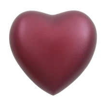Magenta Aluminum Heart Keepsake Urn - Funeral.com, Inc.