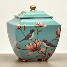 Magnolia Lovebirds Blue Resin Adult Cremation Urn - Funeral.com, Inc.