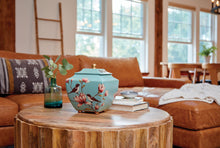 Magnolia Lovebirds Blue Resin Adult Cremation Urn - Funeral.com, Inc.