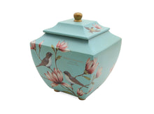 Magnolia Lovebirds Blue Resin Adult Cremation Urn - Funeral.com, Inc.