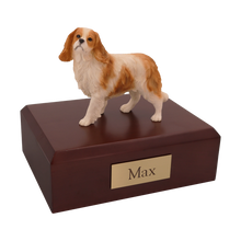 Male Brown King Charles Spaniel, Standing Figurine Pet Cremation Urn - Funeral.com, Inc.