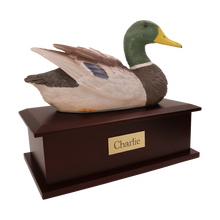 Male Wild Mallard Duck Decoy Figurine Extra Large Pet Urn - Funeral.com, Inc.