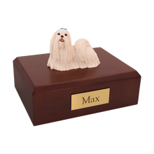 Maltese, Standing Figurine Pet Cremation Urn - Funeral.com, Inc.
