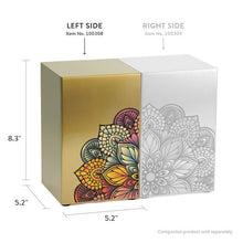Mandala Companion Cremation Urn - Left Side - Funeral.com, Inc.