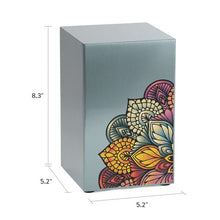 Mandala Pewter Companion Urn - Left Side - Funeral.com, Inc.