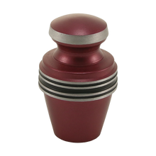 Matte Magenta Aluminum Accent Band Keepsake Urn - Funeral.com, Inc.