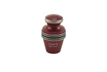 Matte Magenta Aluminum Accent Band Keepsake Urn - Funeral.com, Inc.