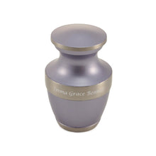 Matte Periwinkle Brass Keepsake Urn - Funeral.com, Inc.