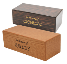 MDF Pet Cremation Urn with Laser Engraving - Funeral.com, Inc.