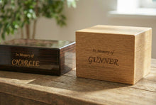 MDF Pet Cremation Urn with Laser Engraving - Funeral.com, Inc.