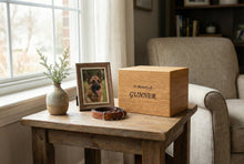 MDF Pet Cremation Urn with Laser Engraving - Funeral.com, Inc.