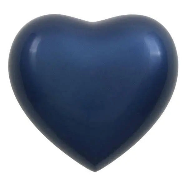 Amorette Sky Blue Heart Pet Urn - funeral.com