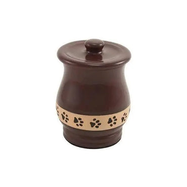Angelo Brown Pawprint Small Pet Urn - funeral.com