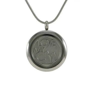 Furever Loved Cat Pewter Hinged Two Inserts - funeral.com