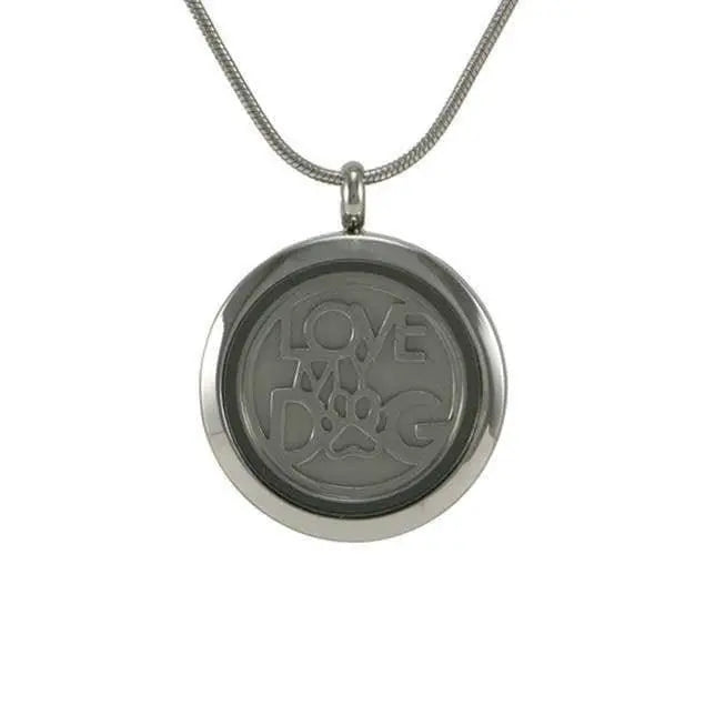 Furever Loved Dog Pewter Hinged Two Inserts - funeral.com