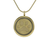 Imprint Paw Bronze Hinged Two Inserts - funeral.com