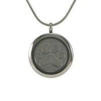 Imprint Paw Pewter Hinged Two Inserts - funeral.com